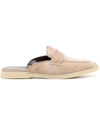 Bougeotte - Penny-slot Suede Mules - Lyst