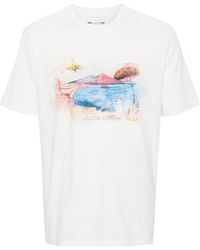 Jacob Cohen - T-Shirt mit Illustrations-Print - Lyst
