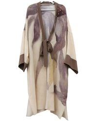 YANGKEHAN - Floral-Print Silk Coat - Lyst