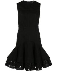 McQueen - Fit And Flare Short Dress - Lyst