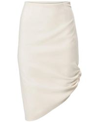 Carolina Herrera - Asymmetric Gathered Short Skirt - Lyst