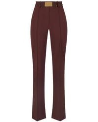 Elisabetta Franchi - Buckle-Detail Trousers - Lyst