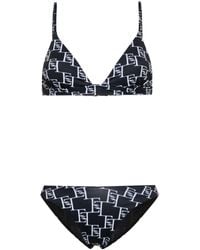 Elisabetta Franchi - Monogram-print Bikini Set - Lyst