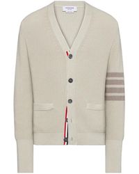 Thom Browne - Garment Dyed 4-Bar Cardigan - Lyst