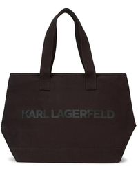 KARL LAGERFELD - Handtasche Mit Logo-Print - Lyst