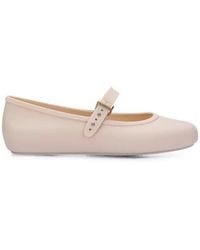 Melissa - Soft Buckle-Fastening Ballet Flats - Lyst