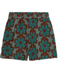 La DoubleJ - Flower-Print Pull-Up Shorts - Lyst