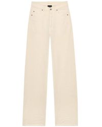 Saint Laurent - V-Waist Long Baggy Jeans - Lyst