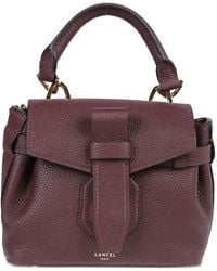 Lancel - Leather Top-Handle Shoulder Bag - Lyst