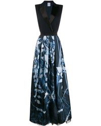 Sara Roka Mouwloze Avondjurk - Blauw