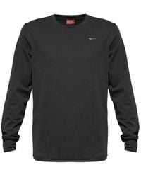 DIESEL - Miegor Long-Sleeve Logo T-Shirt - Lyst
