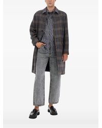 Etro - Plaid-Pattern Coat - Lyst