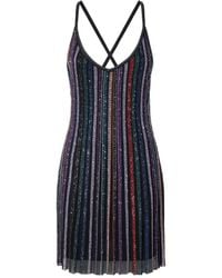 Missoni - Sequin-Striped Mini Dress - Lyst