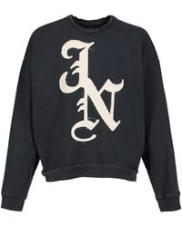 JUN/NAKAYAMA - Logo-Patch Raw-Edge Sweater - Lyst