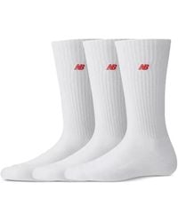 New Balance - Lot De Trois Paires De Chaussettes À Logo - Lyst