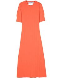 A.P.C. - Open-Back Knitted Dress - Lyst