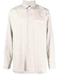 BOTTER - Button-Up Cotton-Linen Shirt - Lyst