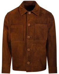 Salvatore Santoro - Suede Patch-Pocket Jacket - Lyst