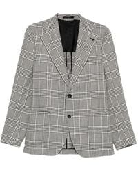 Tagliatore - Chaqueta A Cuadros Con Dos Botones - Lyst