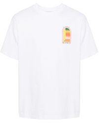 Casablancabrand - T-shirt Met Print Van Biologisch Katoen - Lyst