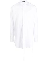 Ann Demeulemeester - Text-print Long-sleeves Poplin Shirt - Lyst