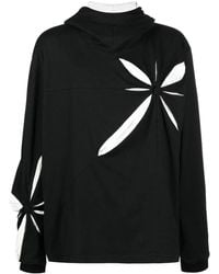 Kusikohc - Origami-Pattern Cotton Hoodie - Lyst