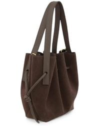 Yuzefi - Mini Scallop Suede Tote Bag - Lyst