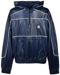 BREATH - Piping-Detail Half-Zip Hoodie - Lyst