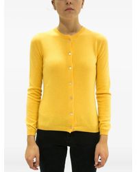 LA ROSE - Buttoned Cashmere Cardigan - Lyst