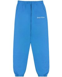 Sporty & Rich - Logo-Print Cotton Track Pants - Lyst