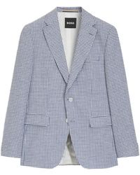 BOSS - Houndstooth-Pattern Blazer - Lyst