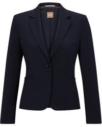 BOSS - Blazer Met Enkele Rij Knopen - Lyst