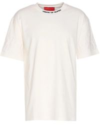 Vision Of Super - Flame-Embroidered Crew Neck T-Shirt - Lyst