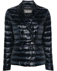 Herno - Double-Breasted Puffer Jacket - Lyst