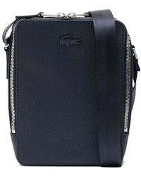 Lacoste - Bolso De Hombro Con Logo En Relieve - Lyst
