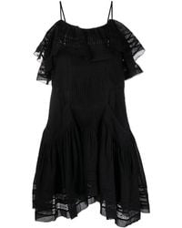 Isabel Marant - Moly Tiered Broderie-anglaise Minidress - Lyst
