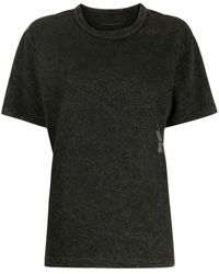 Alexander Wang - Logo-embossed Cotton T-shirt - Lyst