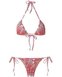 Amir Slama - Geometric Print Bikini Set - Lyst