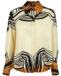 Raquel Diniz - Bahia Graphic-Print Twill Shirt - Lyst
