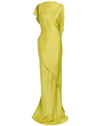 Victoria Beckham - Kyra Asymmetric Ruffled Maxi Dress - Lyst