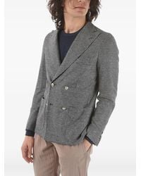 Corneliani - Double-Breasted Linen Jacket - Lyst