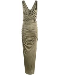 GAUGE81 - Gedrapeerde Maxi-Jurk - Lyst