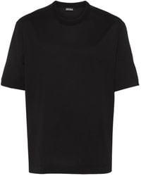 Zegna - Shortsleeved Cotton T-shirt - Lyst