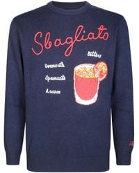 MC2 Saint Barth - Embroidered-Drink Graphic Crewneck Sweater - Lyst