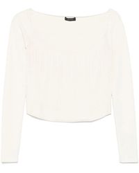 Mugler - Boning-Detail Sweater - Lyst