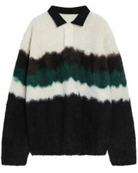 Sacai - Polo En Maille Teinte Chusen - Lyst