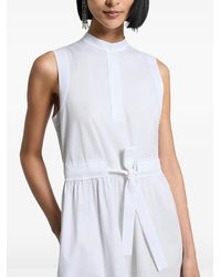 Peserico - Tie-Waist Midi Dress - Lyst