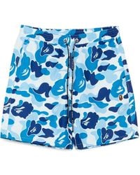 A Bathing Ape - Graphic-Printed Shorts - Lyst