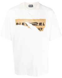 DIESEL - T-shirt imprimé à manches courtes - Lyst