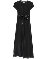RIXO London - Marlice Lace-Trimmed Bow-Detail Maxi Dress - Lyst
